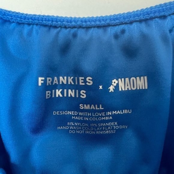 NWT Frankie’s Bikinis x Naomi Osaka Carly Satin Top Size Small - Picture 4 of 7